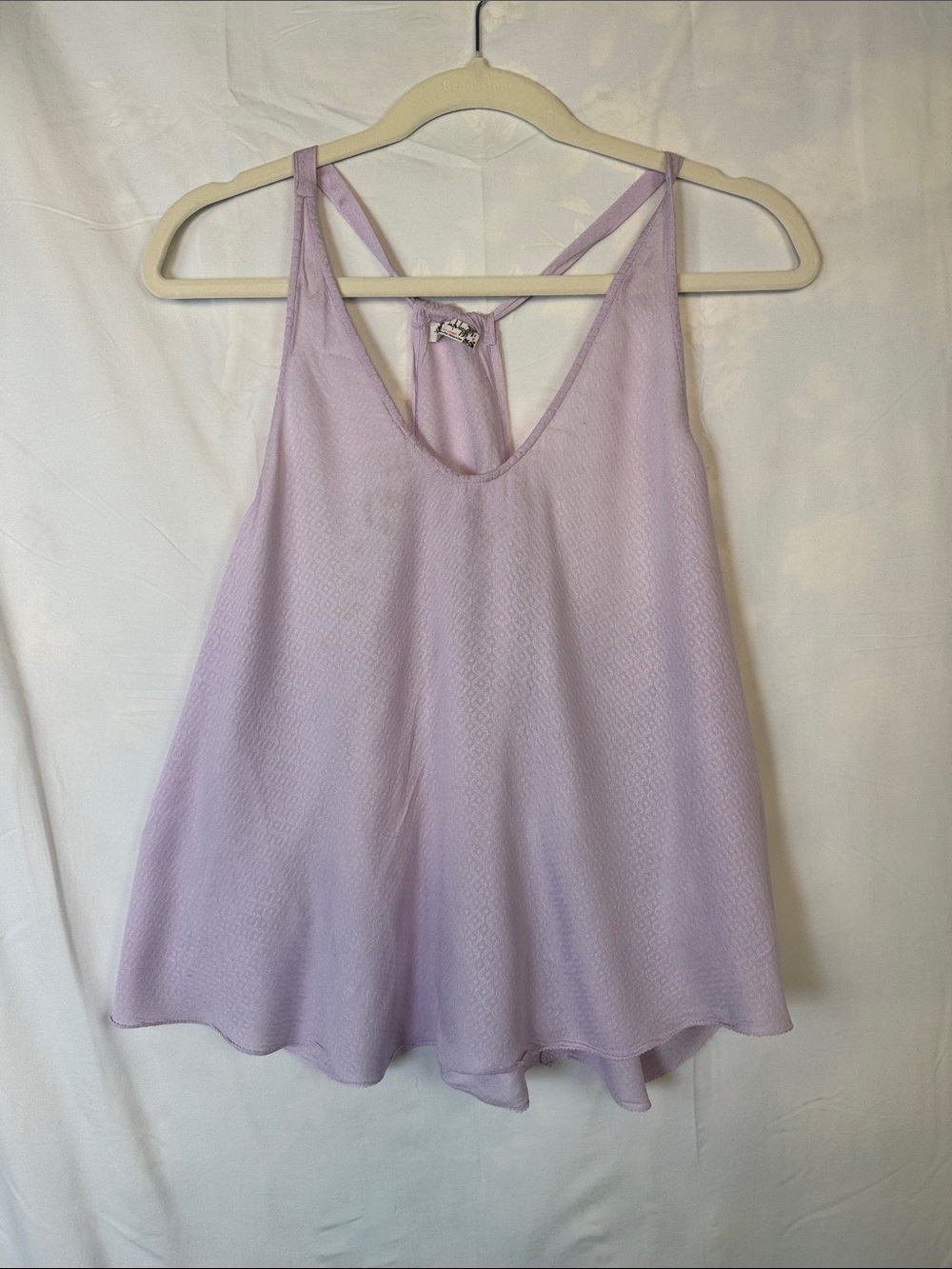 Free People Pastel Lavender Strappy Tank